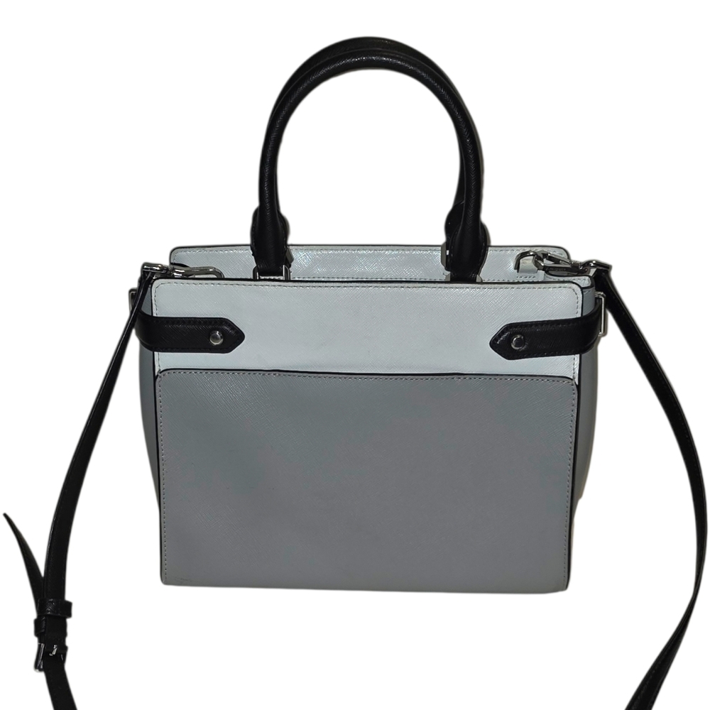 Kate Spade New York Staci Colorblock Medium Satchel Bag - Gray, Black, White - Picture 3 of 8